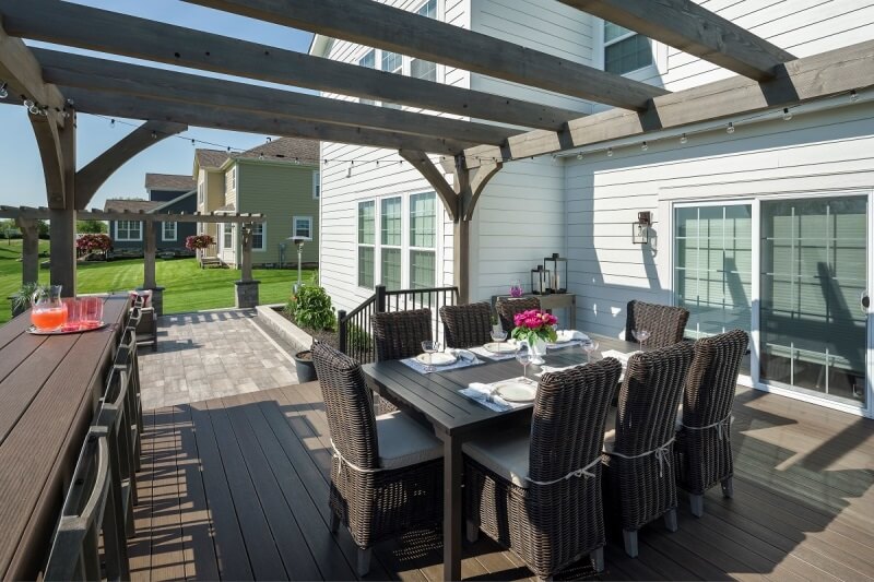 Furnished patio area in Pickerington, OH